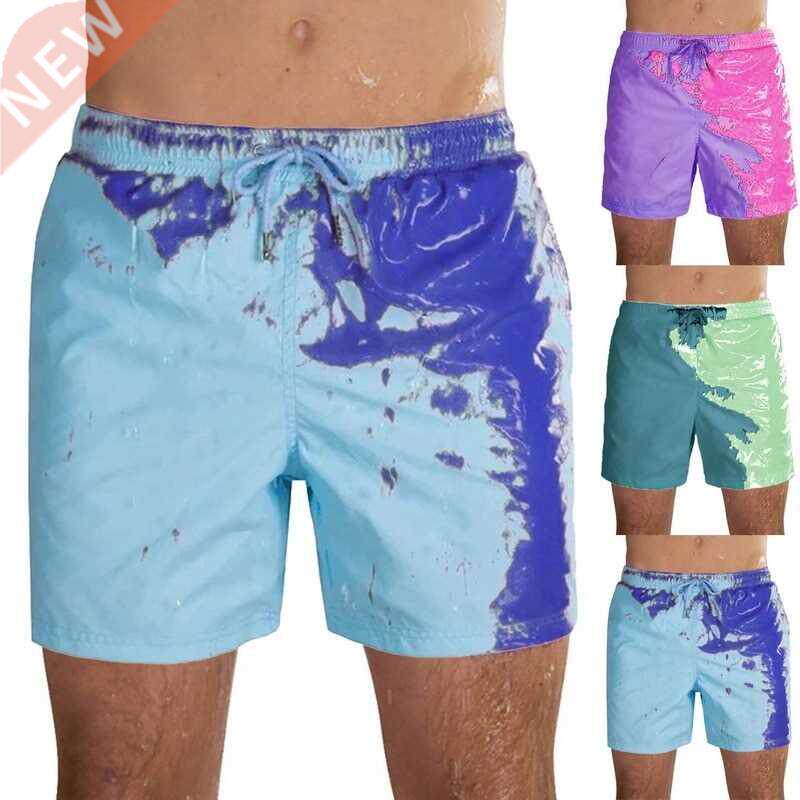 Men Color Changing Swim Trunks Men Swimming Shorts Men&#