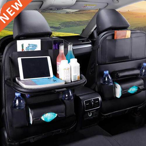 New C Seat Back Bag Folding Table Organizer Pad Drink Chai