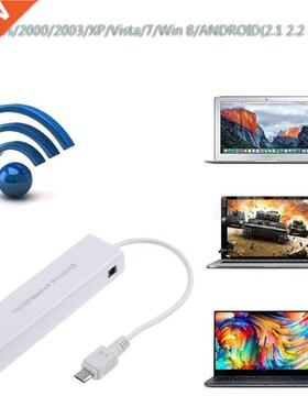 Micro USB 2.0 HUB to Network LAN Adapter Ethernet RJ45 with