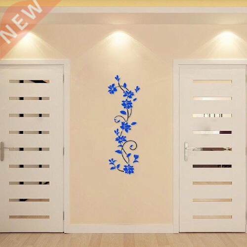 Hot Wall Sticker Self-adhesive Flower Pattern Acrylic 3D