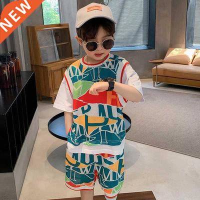 2022 summer Children Tracksuits Clothes Children Boys shirt+