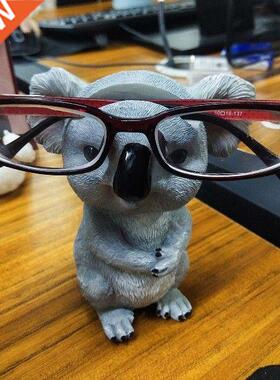1 Set Resin Animal Koala Glasses Holder Rack Desktop