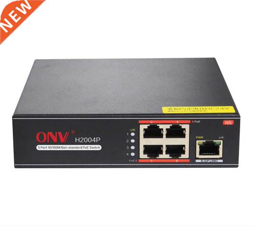 5-Port 10/100M Non-Standard PoE Switch. Port 1 - 4 support P