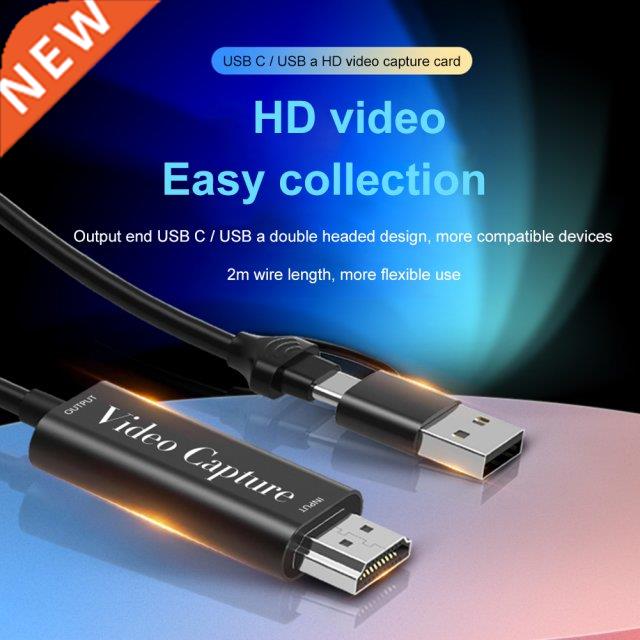 HDMI-compatible to USB 3.0 Type C Video Capture Card Dual in