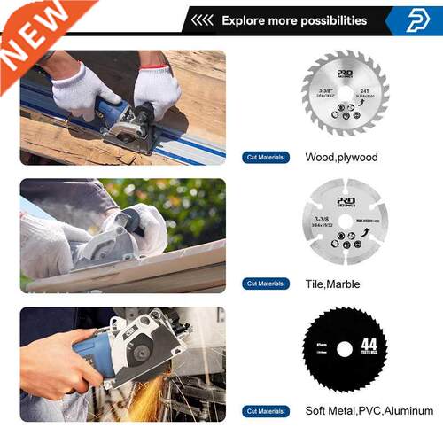 120V/230V Mini Circular Saw 500W Plunge Cut Track Cutting Wo