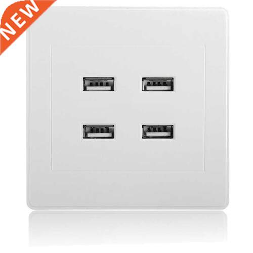 4 USB Port 5V 3.1A Wall Charger Outlet Power Supply Socket P