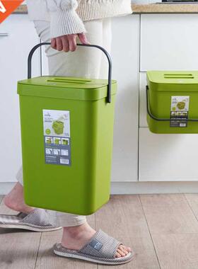 Wall Mounted Folding Waste Bin Kitchen Cabinet Hanging Trash