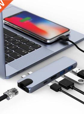 USB C HUB Dual Type-C to USB 3.0 4K HDMI-compatible Adapter