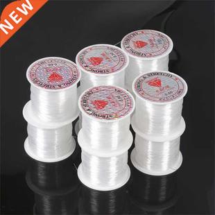 1Roll 0.2-0.8mm Non-Stch Nylon Clear Chain Wire Fishing Line