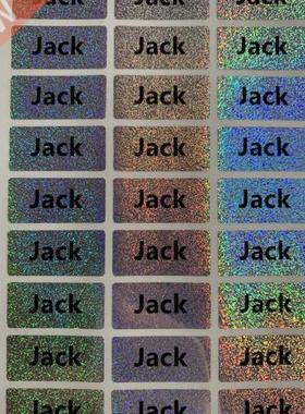 Colorful Custom Name Sticker Label Sticker Waterproof Person