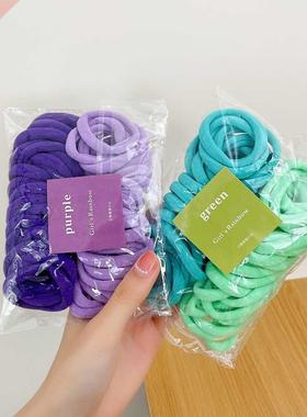 50PCS Women Elastic Hair Band Scrunchie tail Holder Headwear