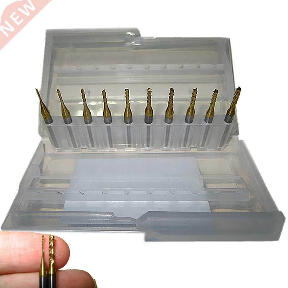 10pcs 0.8-2.0mm Milling Cutter Carbide Tungsten Pvc Pcb Dril