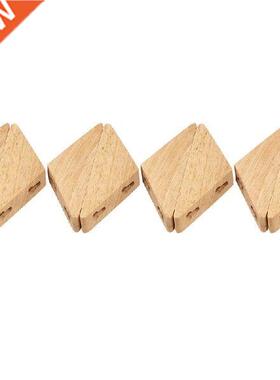 Quality 8Pcs Natural Wood Clothes Hanger Wall Mounted Coat