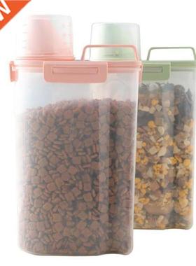 Dog Food Container Bucket Feeder Storage Pet Cat Food Contai