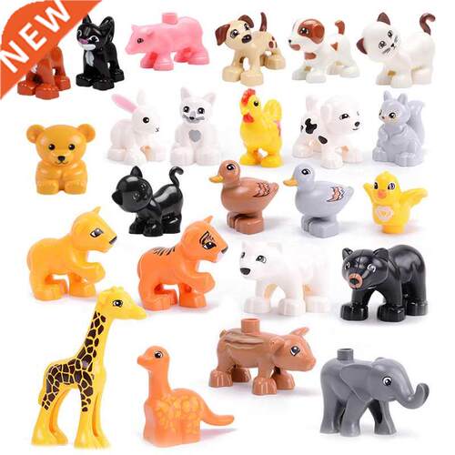 Big Size Building Blocks Ct Dog Pig Rbbit Model ccessorie