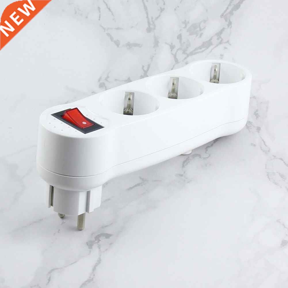Hot EU Standard 1 to 3 Way German Plug Power Socket 250V Out