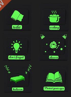 3pc/Set Creative Sneak Peep Boy Switch Luminous Stickers