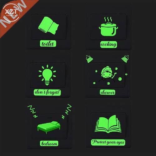 3pc/Set Creative Sneak Peep Boy Switch Luminous Stickers