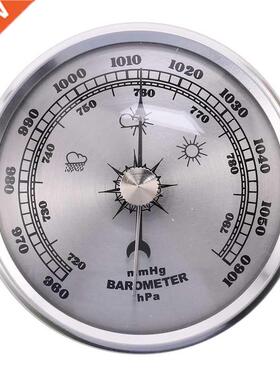 for Home Pressure Guge Wether Sttion Metl Wll Hnging B