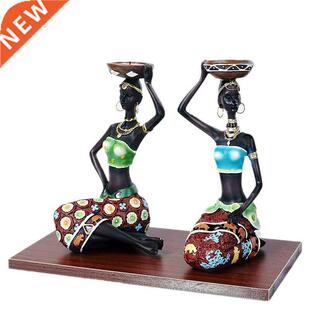 2 pz/set stile europeo nero donna candeliere decorazione