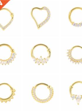 1PCS Cartilage Aretes 925 Sterling Silver Piercing Hoop Earr