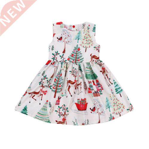 Citgeett Hot Summer Toddler Kid Baby Girl Christmas Sleevele