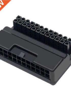 ATX 24Pin Atx 90 Degree 24 Pin To 24pin Power Plug Adapter