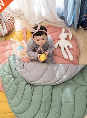 Ins Nordic Style Ginkgo Leaf Floor Mat, Cotton Crawling