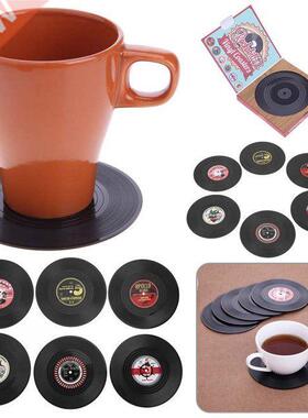 4/6pcs Useful Vinyl Coaster Cup Drinks Holder Mat Tableware