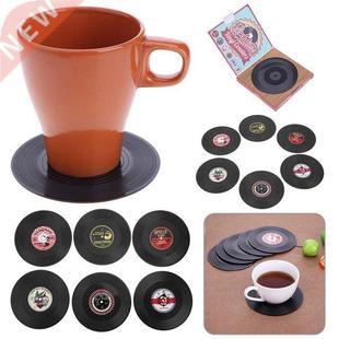 4/6pcs Useful Vinyl Coaster Cup Drinks Holder Mat Tableware