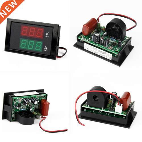 Brand LED Voltmeter Ammeter DC 80-300V Panel Amp Volt Gauge