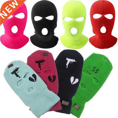 3 Holes Winter Warm Unisex Balaclava Mask Hat Full Face Mask