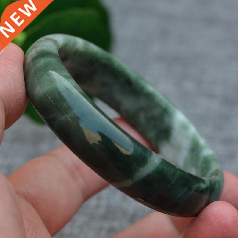 Drop shipping Natural Emerald bangle Green Myanmar Jade Bra