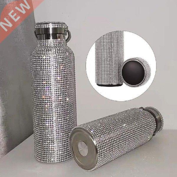 Sparkling Thermos Bottle Costoso Rhinestone Double Wall