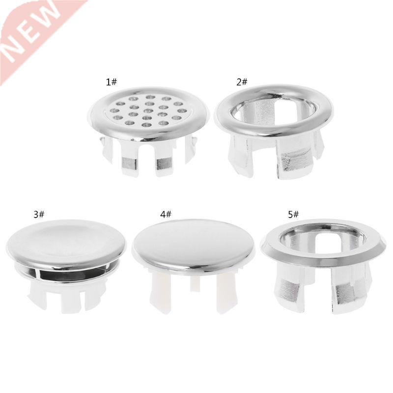 Bathroom Basin Sink Overflow Ring Six-foot Round Insert Chro
