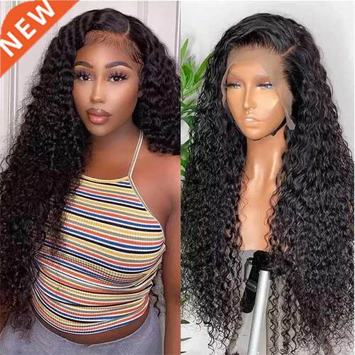 Brazilian Water Wave Curly 13x4 Lace Front Human Hair Wigs F