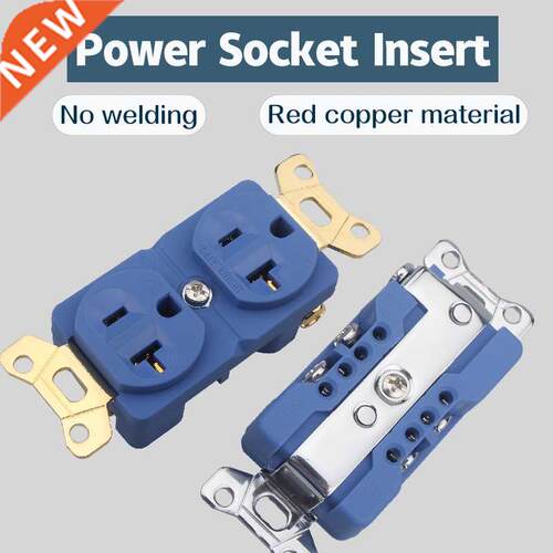 Audiophile US Power Socket Solder-free Copper HiFi Audio Pow
