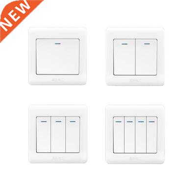 Classic 86 Type Wall Light Switch, 1 2 3 4 Gang 1 2 3 Way 1