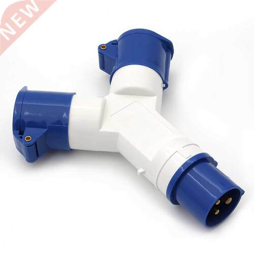 3 Way 16 AMP 16A Splitter Plug Socket 3 Pin Waterproof Elect
