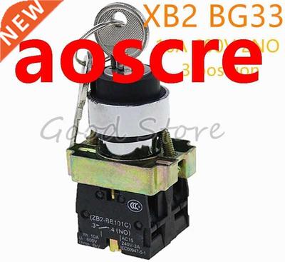 1PCS XB2 BG33 xb2-bg33 3 position key operated selector sele