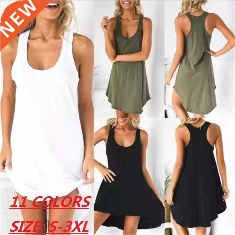 2022 fashion sleeveless dress skirt women summer vest strap