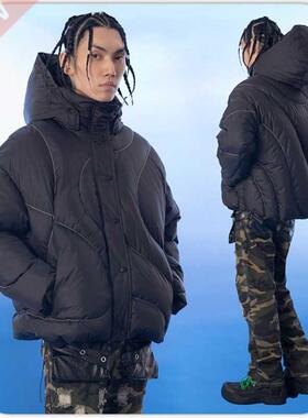 MADE EXreME HIP HOP jacket with hood mens clothing bubble ja