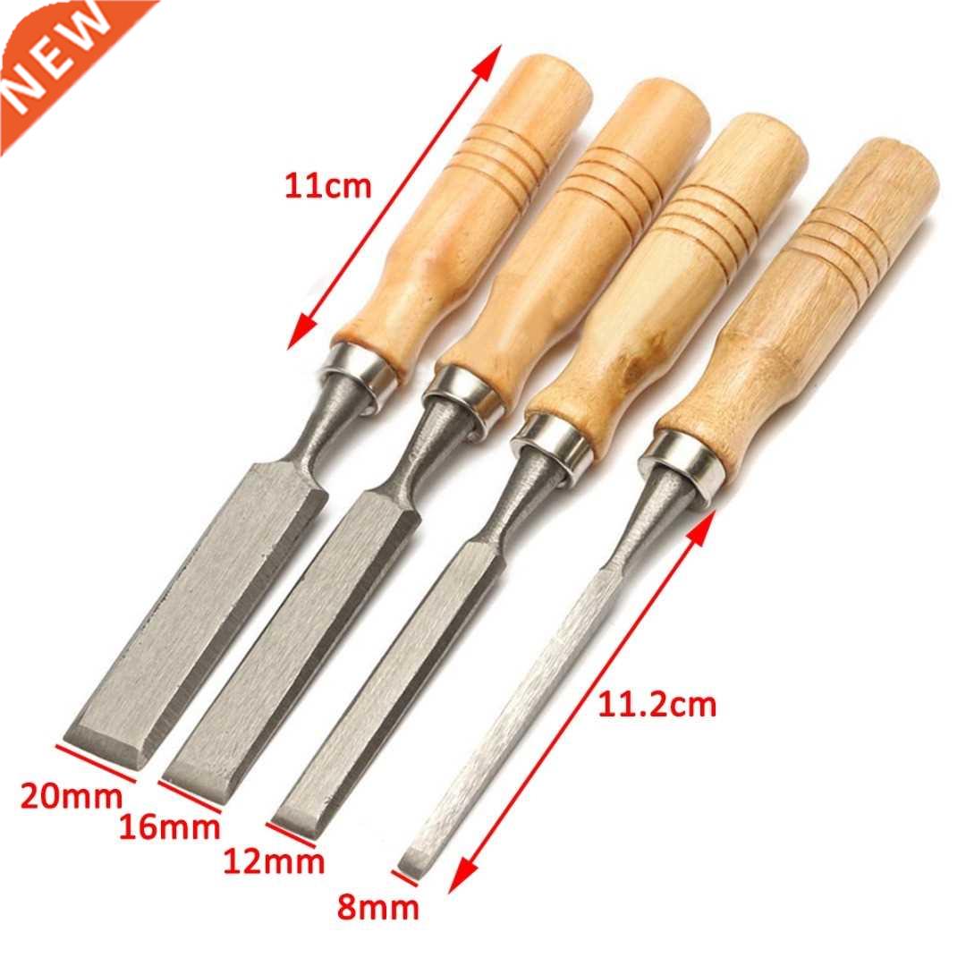 4Pcs 8/12/16/20mm Carving Hand Chisels Tool Set Chisels DIY