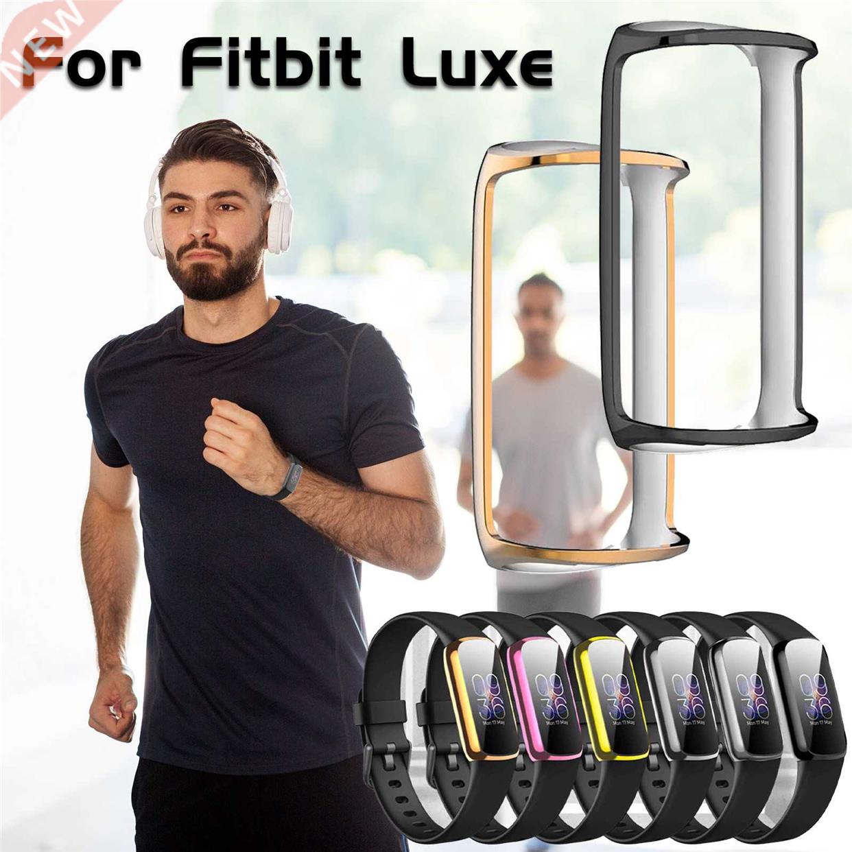 TPU Electroplating tive Shell For Fitbit Luxe Watch Fu