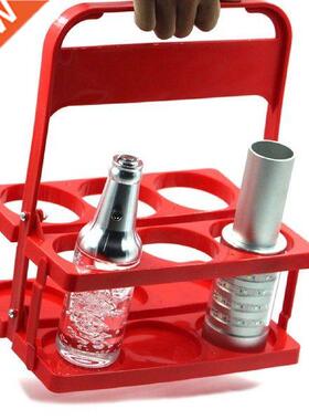 Portble Reusble 6 Pck Beer Bottle Crrier Drink Cddy