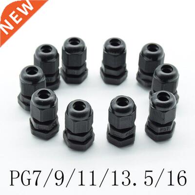 10pcs IP68 Black PG7 PG9 PG11 PG13.5 PG16 for 3-6.5mm-14mm