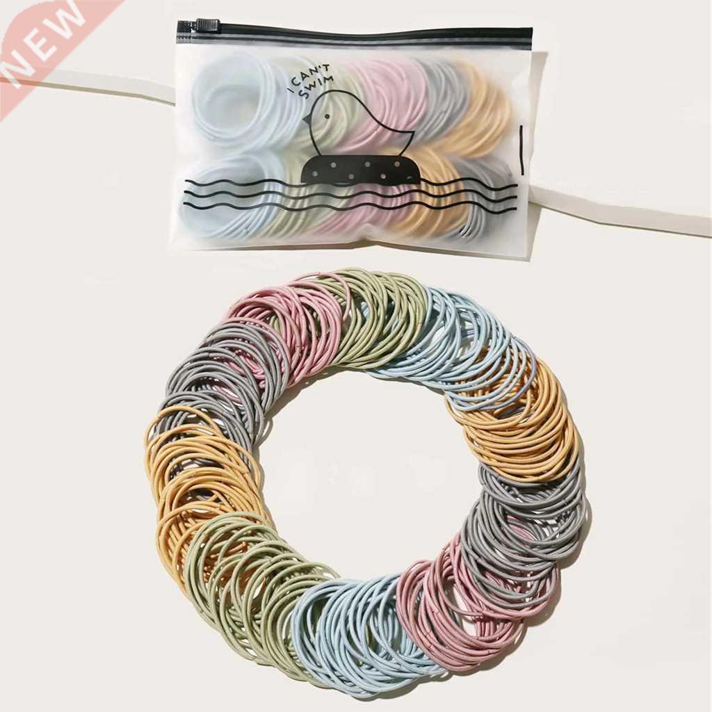 50/100 PCS New Hair Bands Women Girls Scrunchies Chifffon Ti