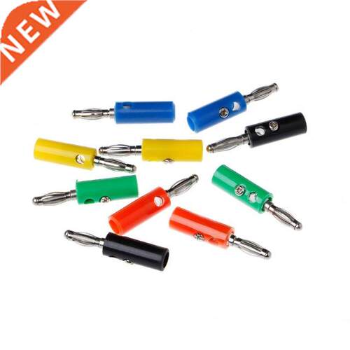 10 Pcs 5 Cors Wire Audio Speaker Cable Banana Plug Connect