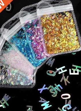 5 Colors Alphabet Nal Art Sequns Shny Letters Mxed