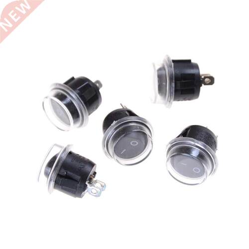 5pcs Boat Rocker Switch Round KCD2 2Pin 2File Seesaw Switch